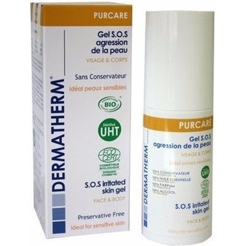 Dermatherm Purcare Bio S.O.S. gel k ošetření podrážděné pokožky obličeje a těla pro citlivou pokožku 50 ml