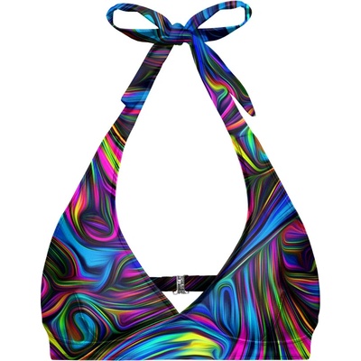 Aloha From Deer Spill The Tint Halter Neck bikini Top BTH AFD881 Blue