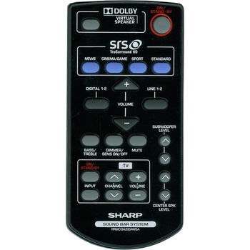 GENERAL Sharp rrmcga200awsa + управление на телевизор (мини телевизор) - дистанционно управление дубликат (rrmcga200awsa + управление на телевизор (мини телевизор))