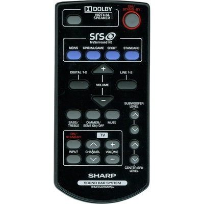 GENERAL Sharp rrmcga200awsa + управление на телевизор (мини телевизор) - дистанционно управление дубликат (rrmcga200awsa + управление на телевизор (мини телевизор))