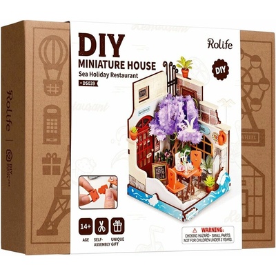 Robotime Miniatúra domčeka Reštaurácia Sea Holiday