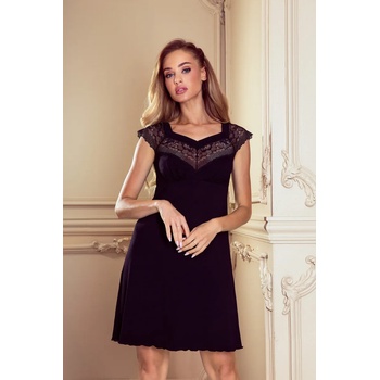 Image 1 of Eldar Нощница с дантела в черен цвят omenaeh-62788-czarny - Черен, размер s