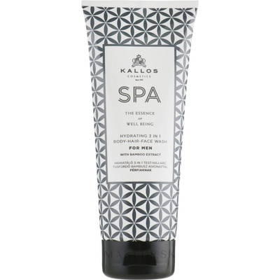 Kallos SPA Hydrating for Men sprchový gél 3v1 200 ml