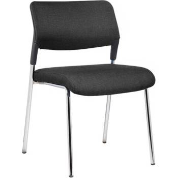 RFG Посетителски стол RFG Evo 4L M, текстил, метална основа, до 120 kg, черен (4010100291)