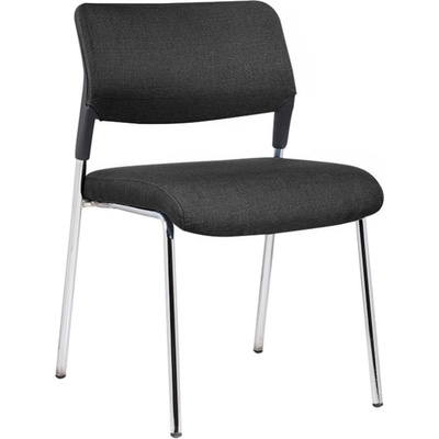 RFG Посетителски стол RFG Evo 4L M, текстил, метална основа, до 120 kg, черен (4010100291)