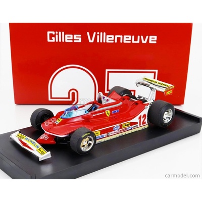 Brumm Ferrari F14 N 12 Winner Usa Ovest Gp 1979 Gilles Villeneuve Red 1:43