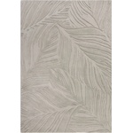 Flair Rugs Сив вълнен килим , 160 x 230 cm Lino Leaf - Flair Rugs (503119370115)