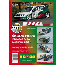 Škoda Fabia WRC ADAC Rallie Deutschland 2003papírový model