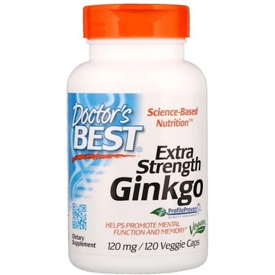 Doctor's Best Doctor’s Best Extra Strength Ginkgo, 120 мг, 120 растителни капсули