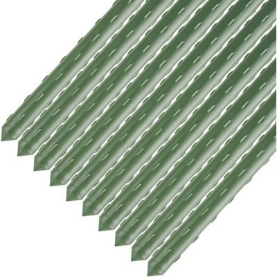 DUFURT Opěrné tyče k rostlinám kovové poplastované 10 ks – 150 cm x 8 mm 3073 – Zbozi.Blesk.cz