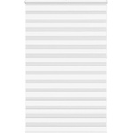 vidaXL Зеброва щора бял 150x230 см ширина на плата 145, 9 см полиестер (4014817)