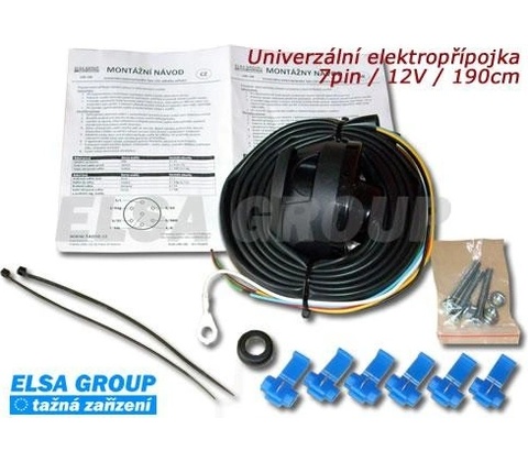 Univerzální elektropřípojka 7pin 190cm