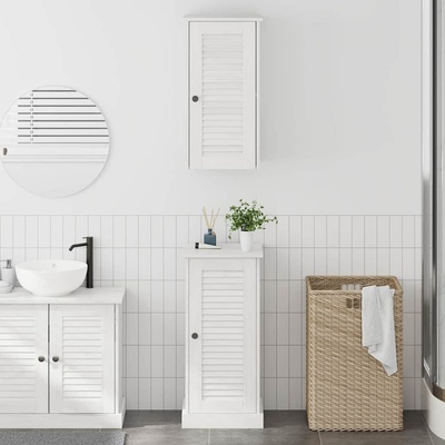 vidaXL Комплект мебели за баня VIGO 2 pcs Бяло и антикварно бяло (3328534)