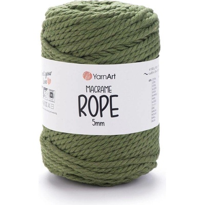 Yarn Art Macrame Rope 5 mm 787 lesní zelená