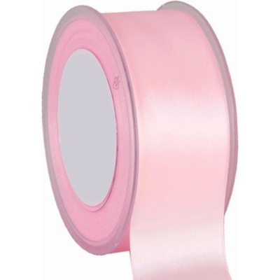 Oboustranná saténová stuha 38 mm x 25 m růžová