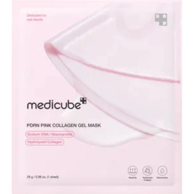 MEDICUBE PDRN PINK COLLAGEN GEL MASK Luxusní hydrogelová kolagenová maska s PDRN a peptidy 1 ks