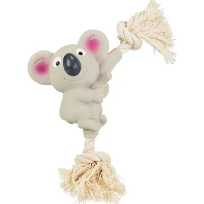 HipHop Dog Koala na bavlněném laně se zvukem 10 x 24 cm latex