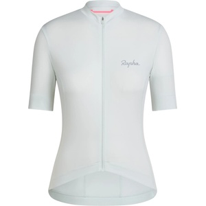 Rapha Дамска фланелка с къс ръкав за колоездене Rapha Women's Brevet Element Jersey Cycling jersey - Light Blue / Silver (156-2872-0412)
