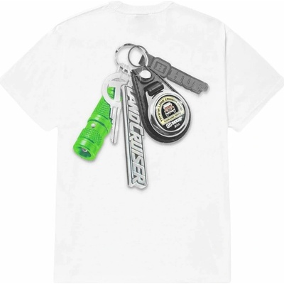 HUF Land Cruiser Shine Keychain Tee White