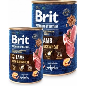 Brit Premium by Nature Adult - Храна за възрастни кучета от Агнешко с елда 6 x 800 г