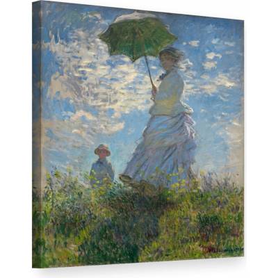 Obraz na plátne DIEVČA S DÁŽDNIKOM – Claude Monet 000 - 60x80 cm