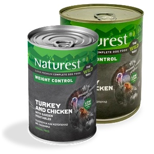 Naturest® Консерва за кучета - контрол на теглото с пуйка, пиле, зеленчуци