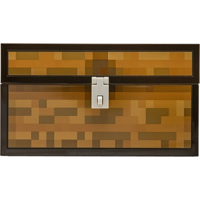 POKLADNIČKA MINECRAFT PREPRAVKA / CHEST MONEY BOX / 12CM / UZATVÁRATEĽNÁ NA VISIAC