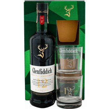 Glenfiddich 12y 40% 0,7 l (darčekové balenie 2 poháre)