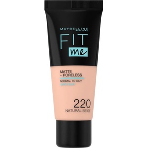 Maybelline New York Maybelline Фон дьо тен Fit Me Matte, 220 Natural Beige, 30 ml - ozone