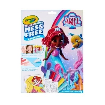 Crayola Color Wonder: Малката русалка - комплект за оцветяване без размазване в папка