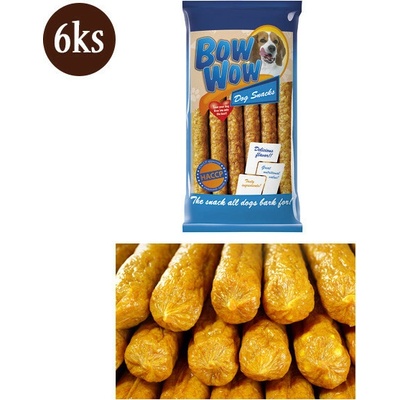 Mira mar Bow Wow XS Klobása pro psa Hovězí kolagen játra a juka 6 ks 30 cm