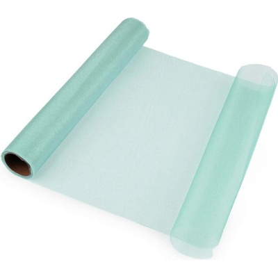 Organza střední lesk šíře 36 cm Varianta: 10 mint světlá, Balení: 9 m