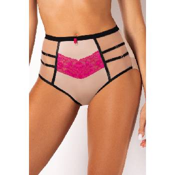 MEDIOLANO Бикини с висока талия в розово deziro 19025eh-77727-czarno-rÓŻowy - Черен Розов, размер l