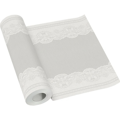 PAW Středový pás AIRLAID Royal Lace Silver 40cmx24m
