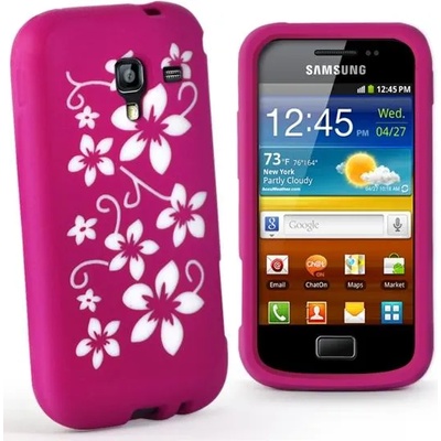 Samsung Galaxy Ace 2 I8160 Flora Силиконов Калъф Розов + Протект