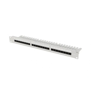 Lanberg patch panel 24 port 1U 19"" CAT. 6a utp with cable organizer gre (ppua-1124-s)