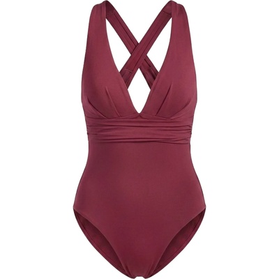 Seafolly Дамски бански костюм Seafolly Women's Collective Cross Back One Piece Swimsuit - Dark Burgundy - размер 42 (EU) (150-2099-1115)