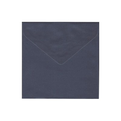 Obálka farebná štvorc. 120g,155x155mm vlhčiace lepenie,perleť.tm.modrá (bal=5ks)