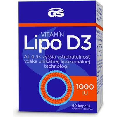 GS Vitamín Lipo D3 1000 IU 60 ks