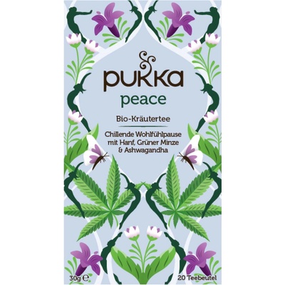 PUKKA Herbs Ajurvédsky Bylinný Bio čaj Peace Organic s Aswaghandou 20 vrecúšok