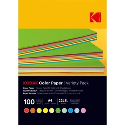 Kodak Цветна фотохартия KODAK A/4 mixed colors 80 g 100 листа KO-9891300 (KO-9891300)
