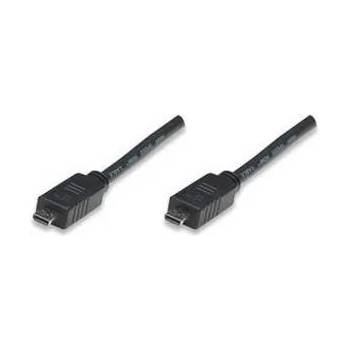 Manhattan Micro HDMI кабел с Ethernet Micro HDMI мъжки към Micro HDMI мъжки MANHATTAN 1м, 326636