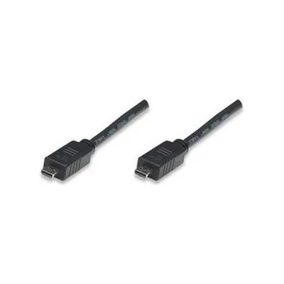 Manhattan Micro HDMI кабел с Ethernet Micro HDMI мъжки към Micro HDMI мъжки MANHATTAN 1м, 326636
