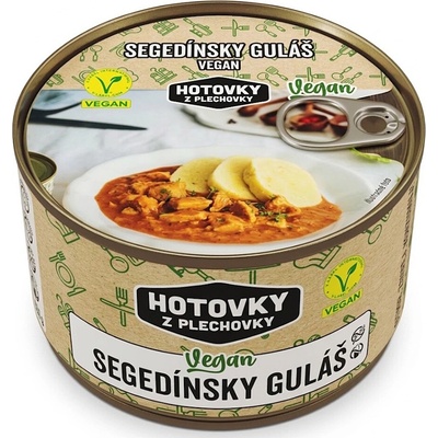 Hotovky z plechovky Vegan segedínský guláš 0,8 kg