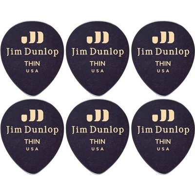 Dunlop 485R-03TH Celluloid Teardrop 6 Перце за китара (485R03TH-6PACK-SET)