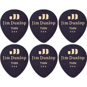 Dunlop 485R-03TH Celluloid Teardrop 6 Перце за китара (485R03TH-6PACK-SET)