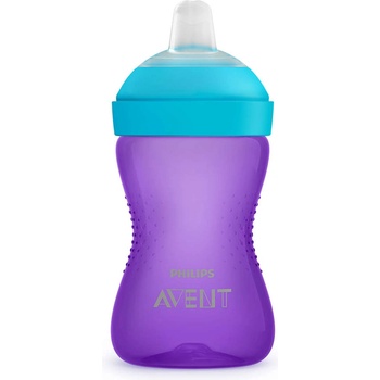 Philips неразливаща се чаша с мек накрайник 300 мл - 9м+, лилава