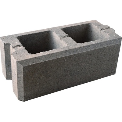 Tvárnice plotová průběžná DITON VISO melír přírodní 200×400×150 mm