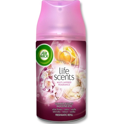 Air Wick Freshmatic max růžové květy středomoří náhradní náplň 250 ml