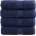 vidaXL Премиум кърпи за пране SOLUND 4 бр. тъмносини 30x30 см 600 г/м2 (137252)